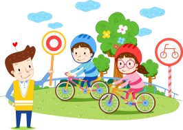 Дети на велосипеде.